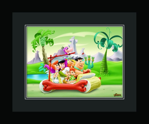 Flintstones family drive - flintstones,