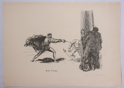 Arvid mather litografia don - litografia, "don