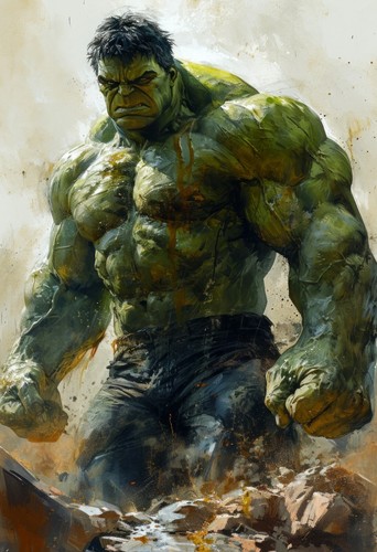 Stampa fine art hulk - art, "hulk