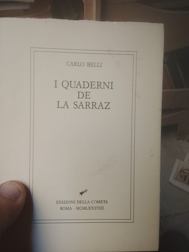 Quaderni sarraz carlo - quaderni, la