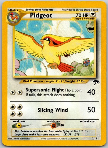 Pokémon tcg wotc pidgeot 18 - wotc,